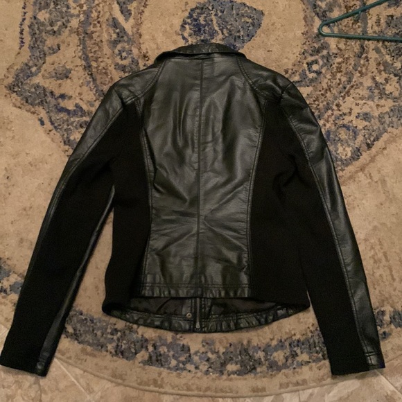 Neu Look Faux Leather Moto Jacket- size large - Picture 6 of 6